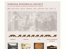 Tablet Screenshot of norfolkhistoricalsociety.org